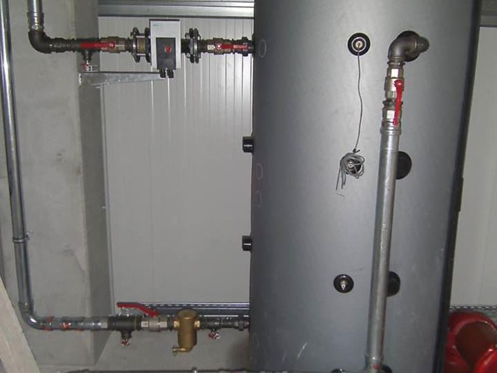 Pufferspeicher als hydraulische Weiche