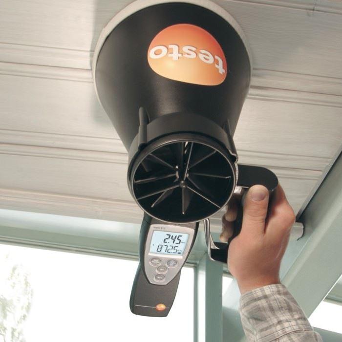 Messung von Lüftungsanlagen mit Messgerät